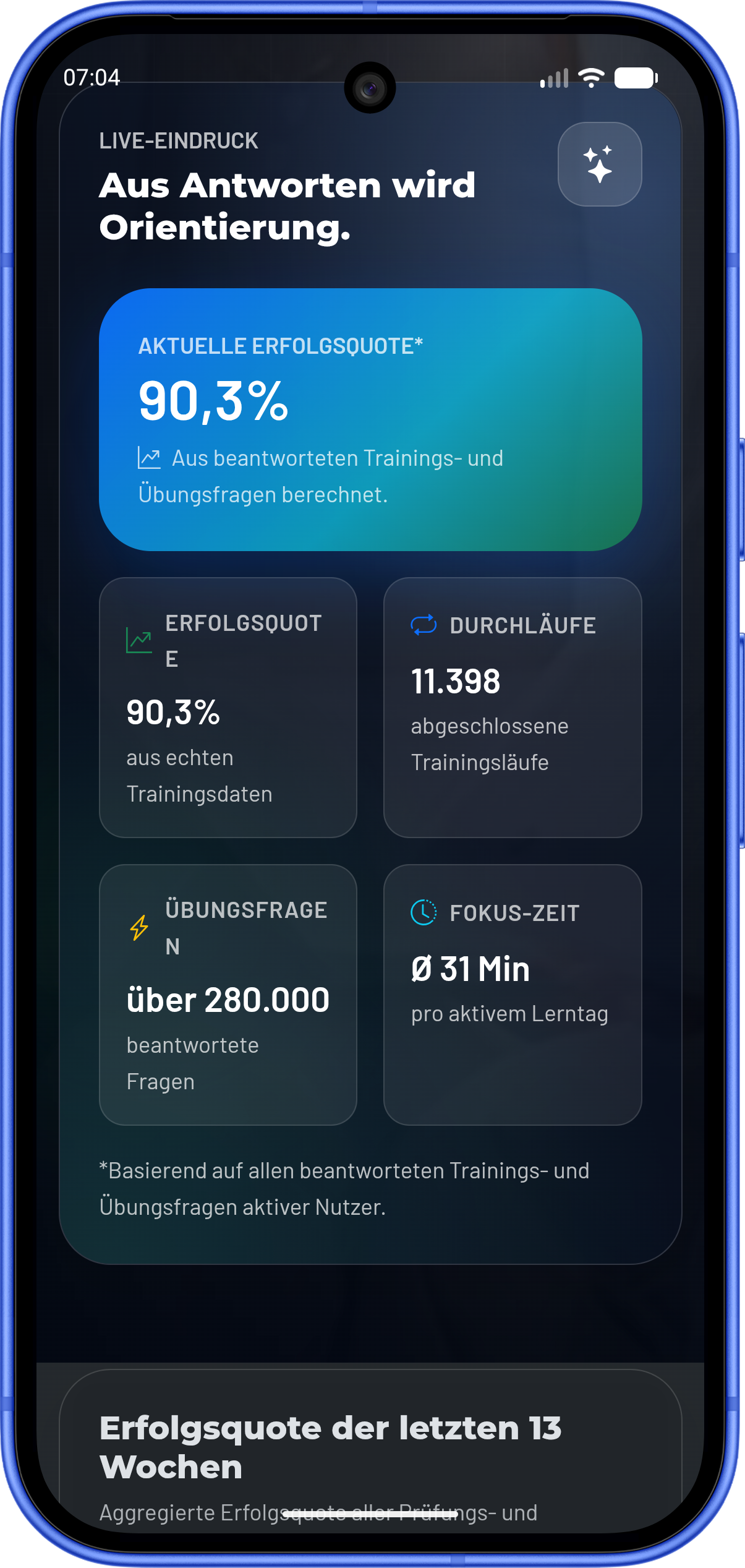 KnowListic App auf einem Android-Smartphone