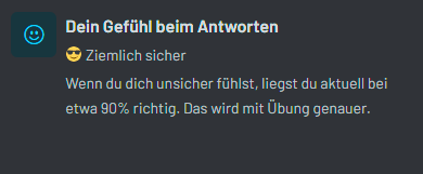 KnowListic Grafik zu Gefühl und tatsächlicher Trefferquote